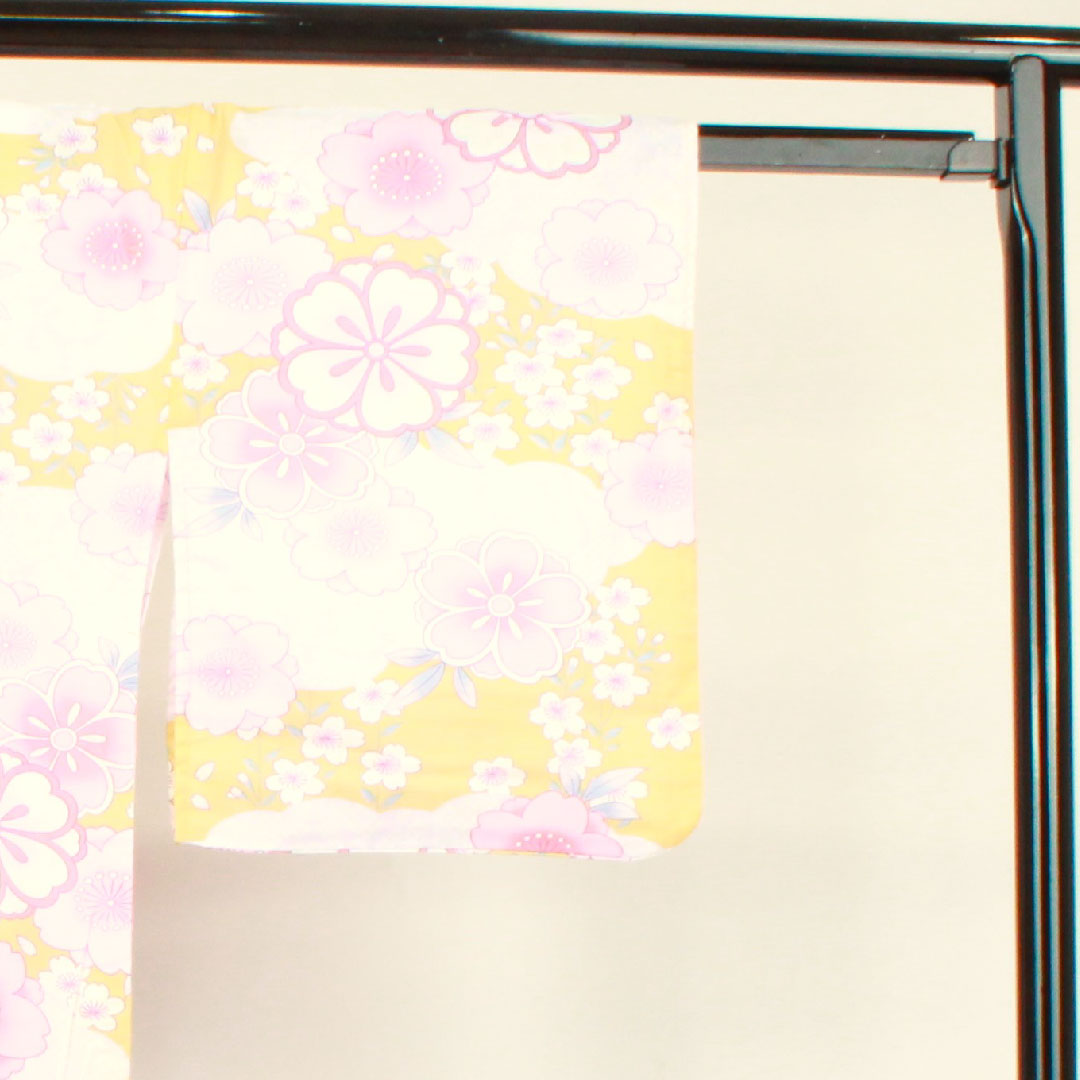 浴衣 樱花云图案 棉 S级 单层 长度 166.5cm 袖长 65cm 渐变色 1118002772599