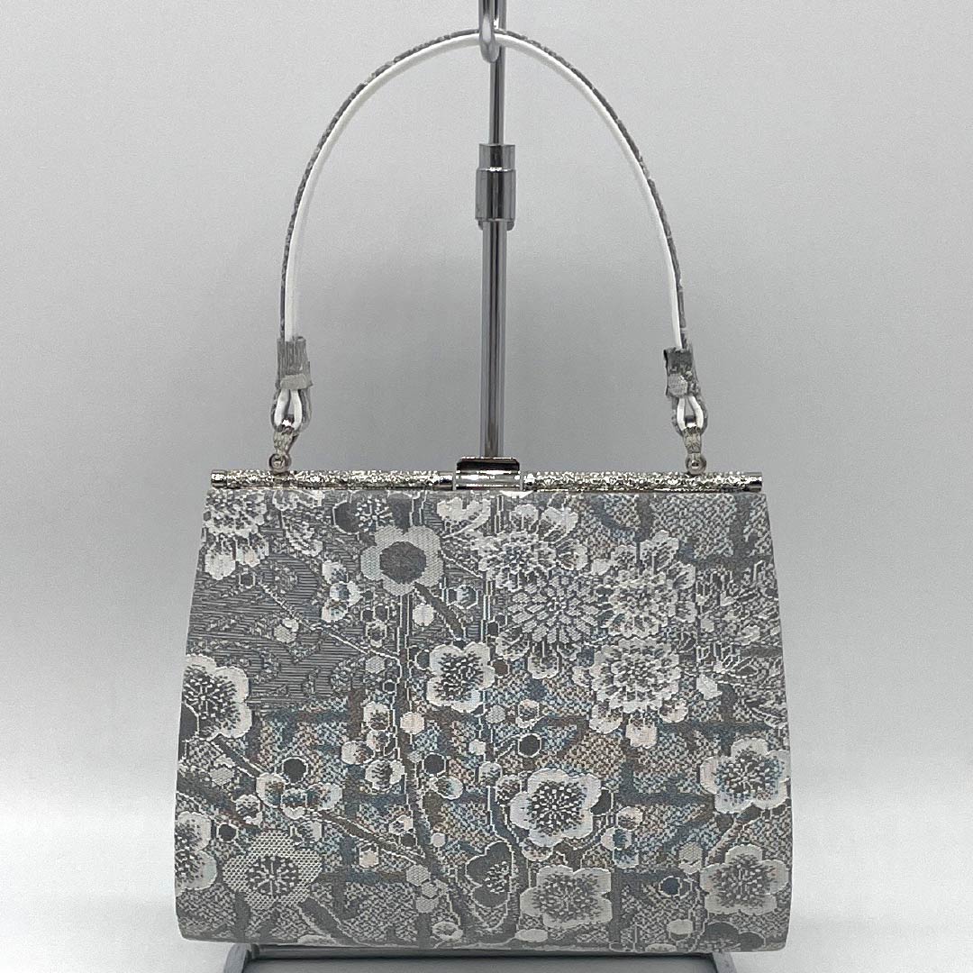 (新古品)草履バッグセット セミフォーマル Aランク 梅 Sサイズ グレー系 1133000293222