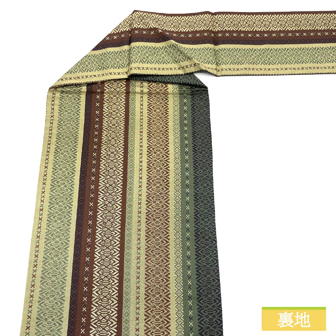Nagoya obi, pure silk, Kenjo pattern, Hakata weave, obi length 365cm, S rank, full length, semi-formal, gradation style, 1124006992399, Nagoya tailoring