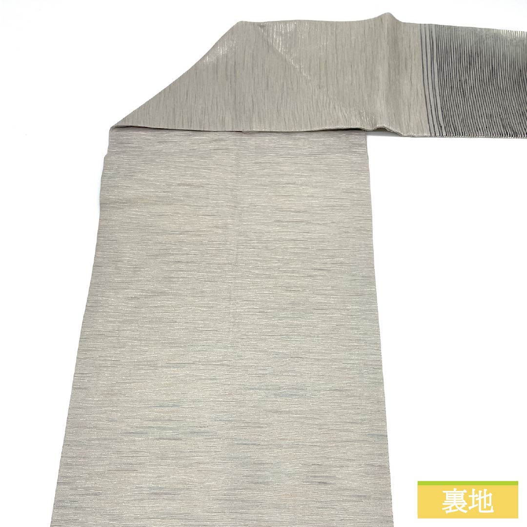 名古屋帯 正絹 生成り色(きなりいろ) 抽象模様 帯丈370cm Aランク ポイント柄 セミフォーマル グラデーション系 1124006733399 名古屋仕立て