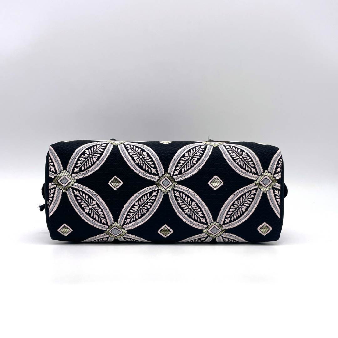 (新古品)和装バッグ セミフォーマル NEWランク 西陣織 利休バッグ 黒系 113900090110