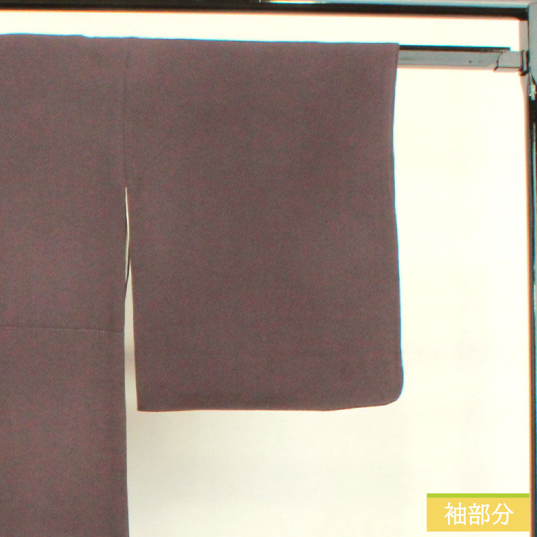 彩色留袖 纯丝 长度159.5cm 袖长66cm 里衬 紫色苏绣 吉祥图案 珍珠色调 A级 紫色 1111001303320