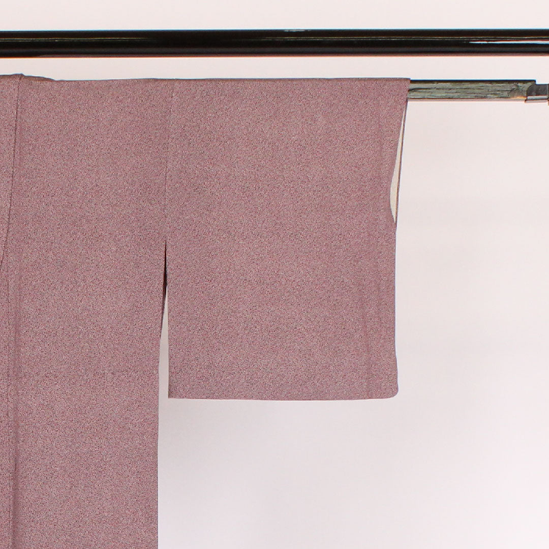 小紋 身丈151.5cm 裄丈62cm 袷 江戸小紋 正絹 Aランク 紫系 1115000123220