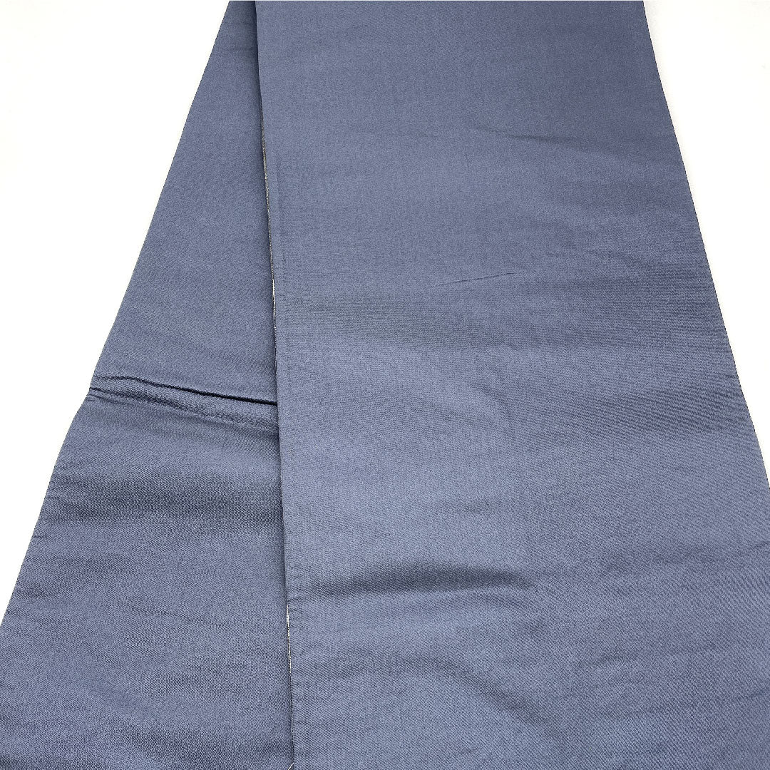 袋帯 振袖用 孔雀 帯丈422cm 正絹 Aランク 六通 フォーマル グレー系 1123004063322