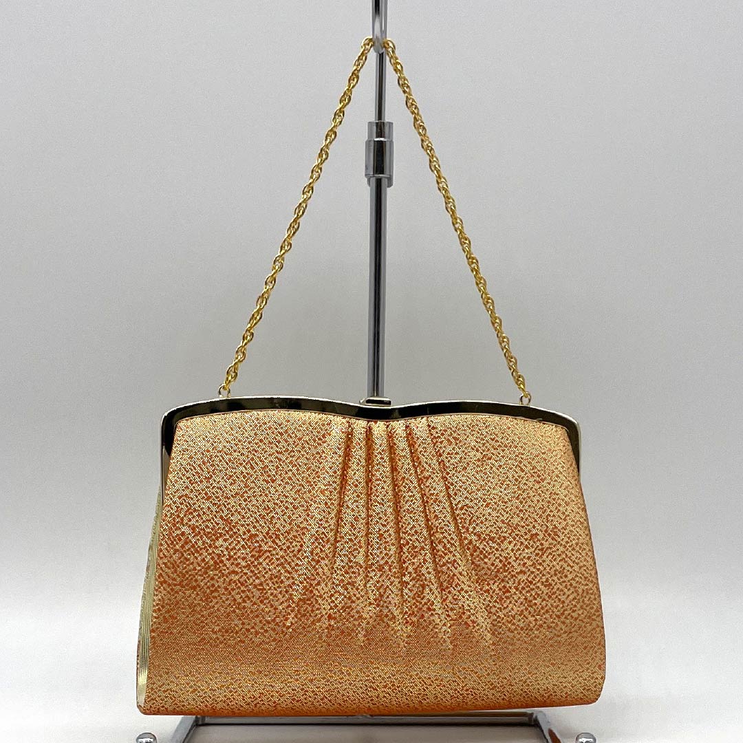 (新古品)草履バッグセット フォーマル Aランク 2way 佐賀錦 Mサイズ 金系 1133000323321
