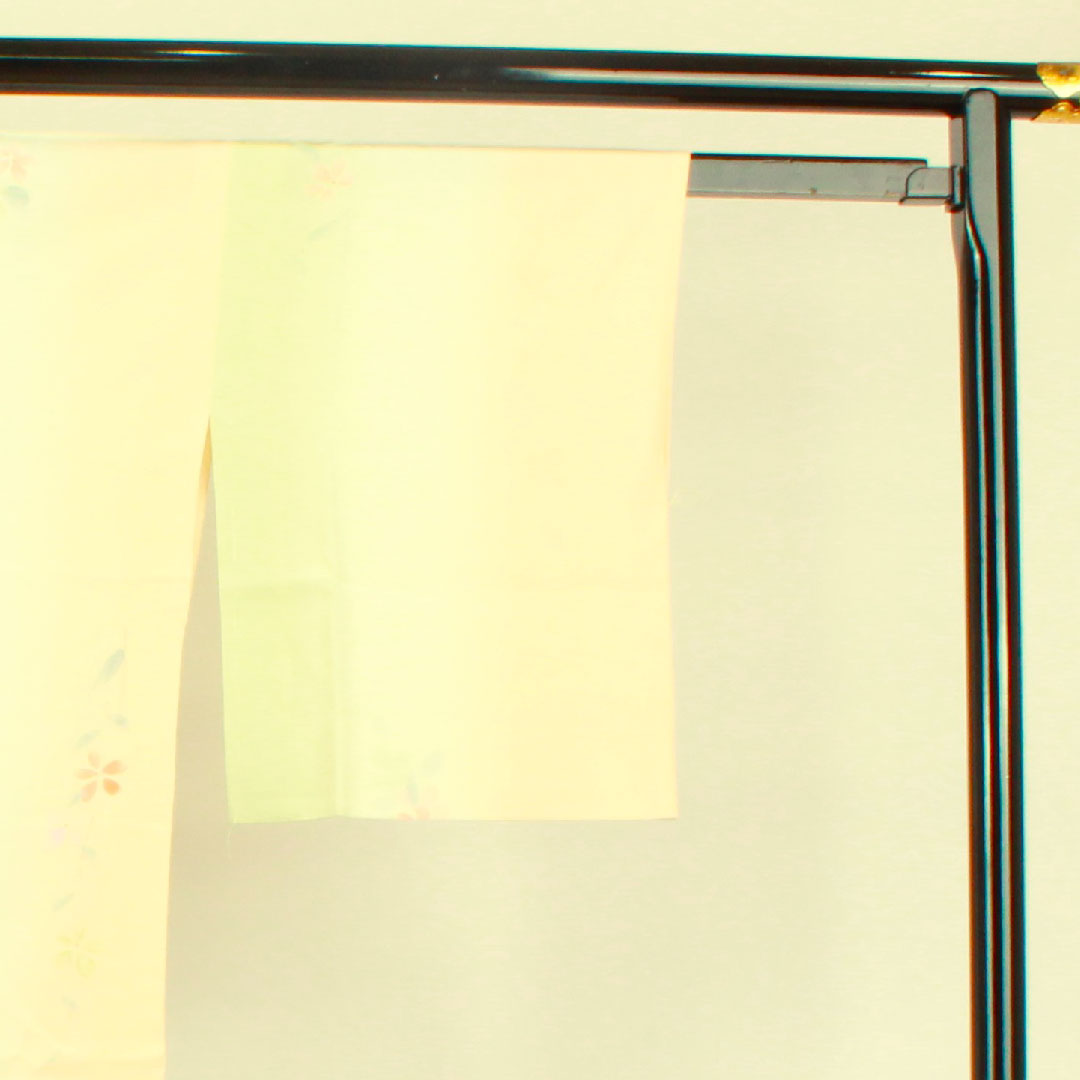 長襦袢 正絹 身丈124cm 裄丈60.5cm 袷 花模様 ボカシ染 Sランク グラデーション系 1129000342199