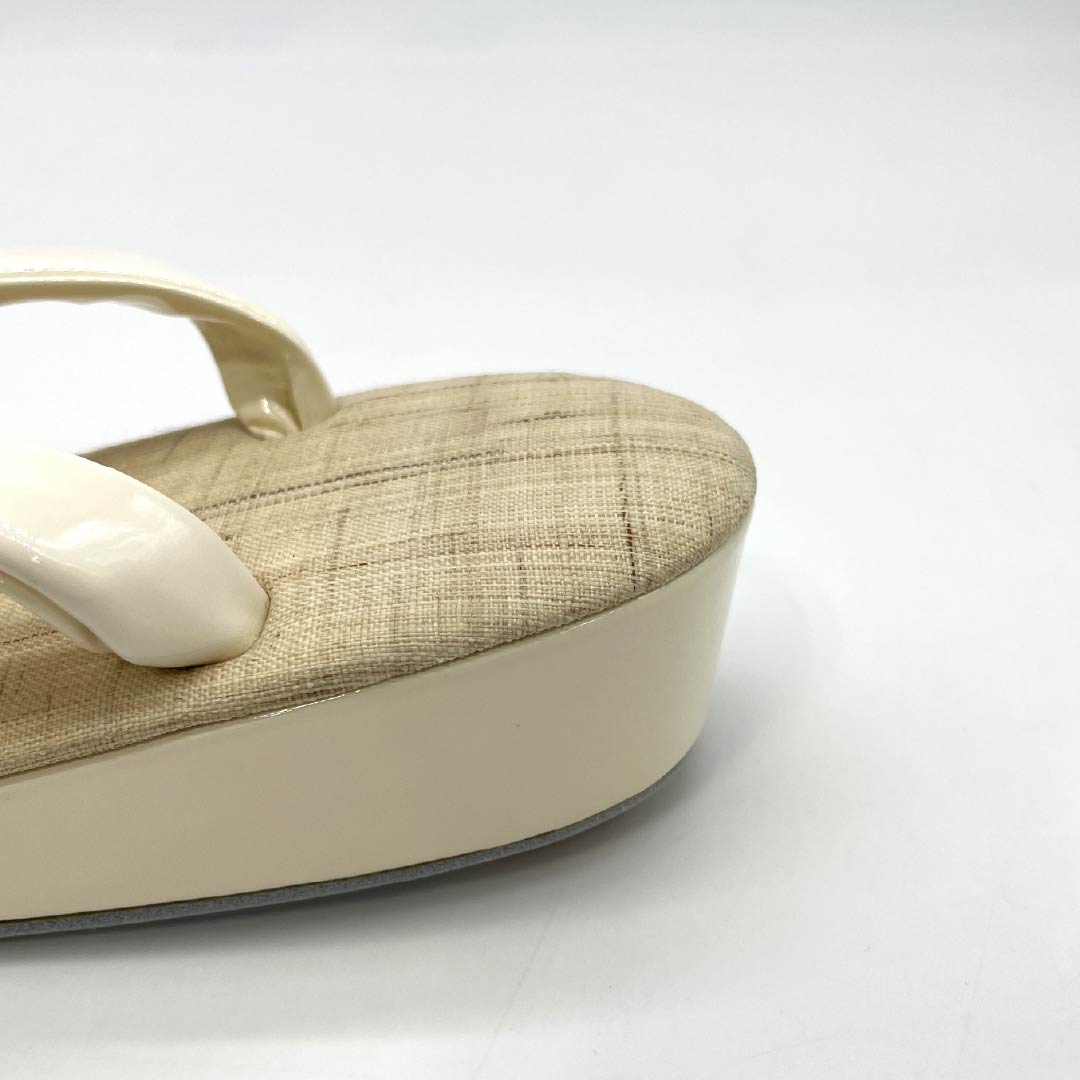 (Like New) Hemp Zori Sandals, New Condition, Casual, Single-Core, For Single-Layer Kimono, Summer, Length 23.5cm, Size M, Beige, Item Number 1122001451325