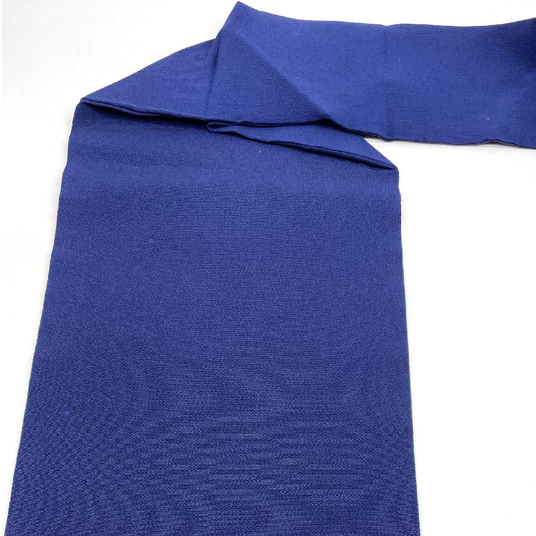 名古屋帯 紺瑠璃色 辻ヶ花 作家物 帯丈363cm 正絹 Sランク ポイント柄 カジュアル 青系 1124003612317 名古屋仕立て