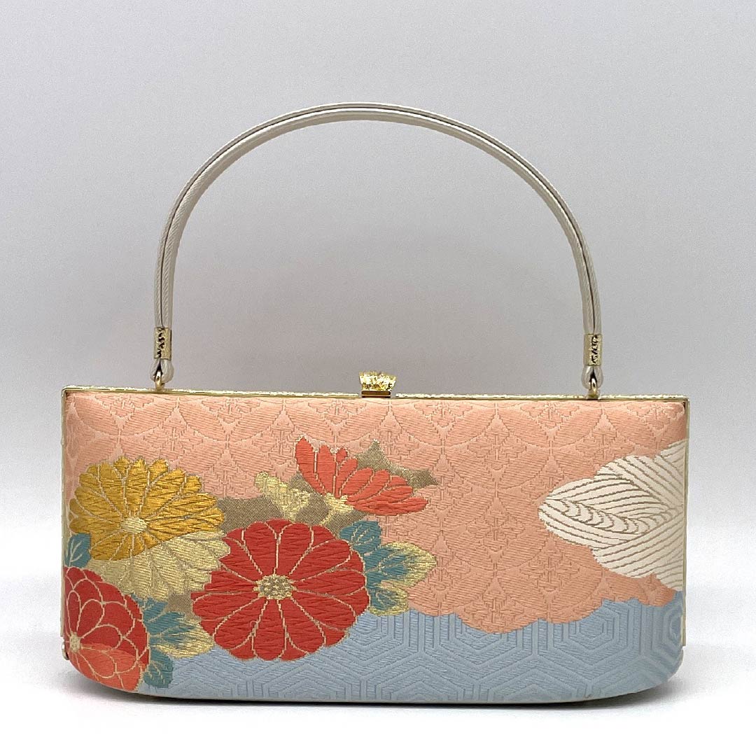 (新古品)草履バッグセット フォーマル Aランク 菊 帯地 Mサイズ 金系 1133000473321