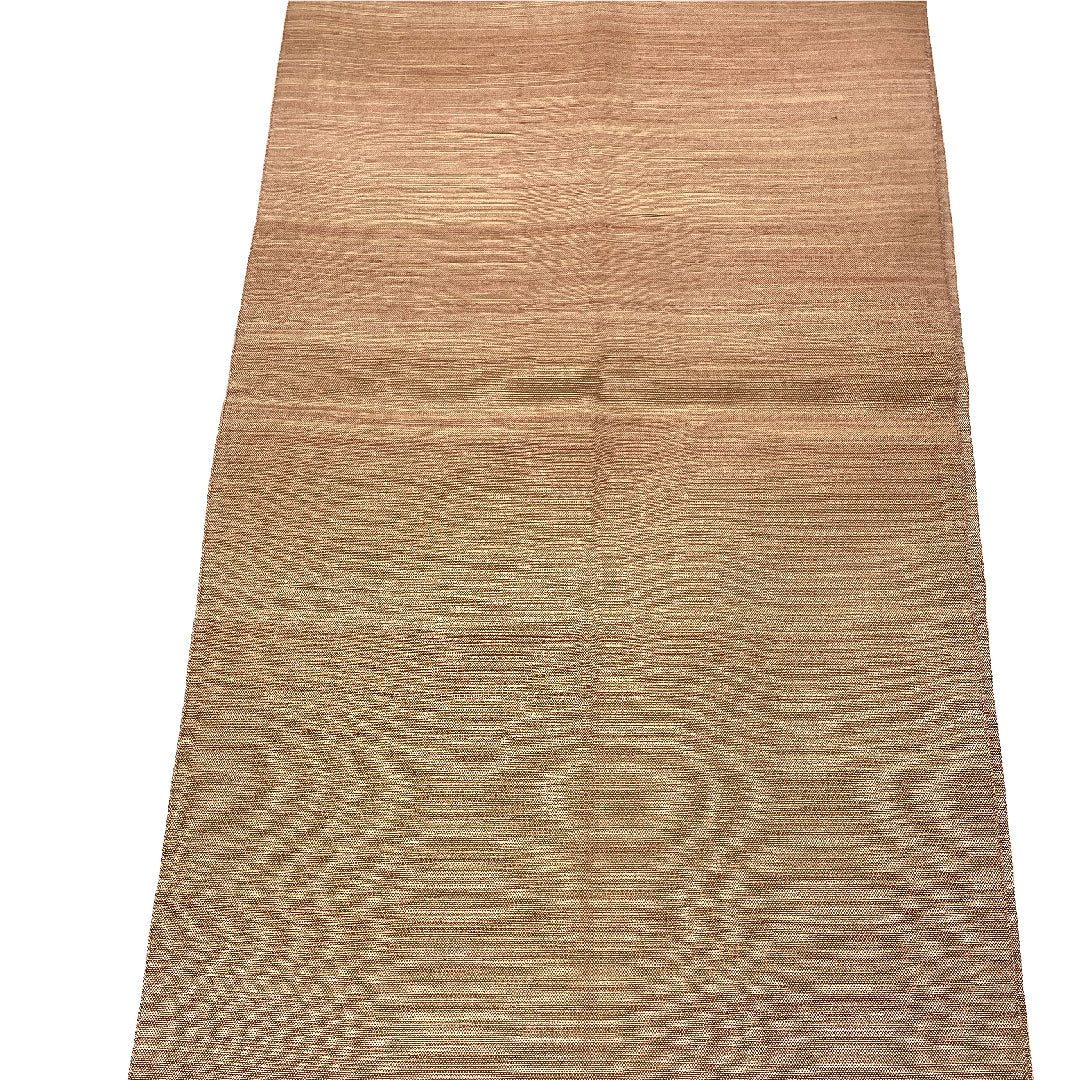 袋帯 すくい織 花唐草模様 帯丈412cm 正絹 Aランク ポイント柄 カジュアル 茶系 1123004153314