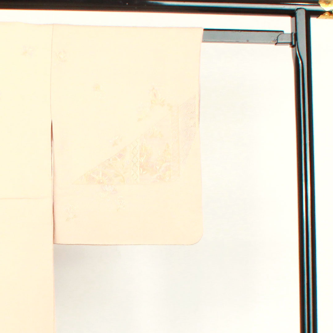 Homongi, sleeve length 154cm, sleeve length 62.5cm, love color, Suzhou embroidery, Shantou embroidery, quince, pure silk, S rank, pink 1112002692213