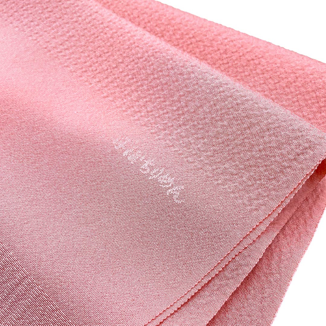 (新古品) 帯揚げ 正絹 フォーマル 一重梅色(ひとえうめいろ) 丹後ちりめん 無地 新古品 長さ約164cm 幅約30cm Sランク ピンク系 1136000162913