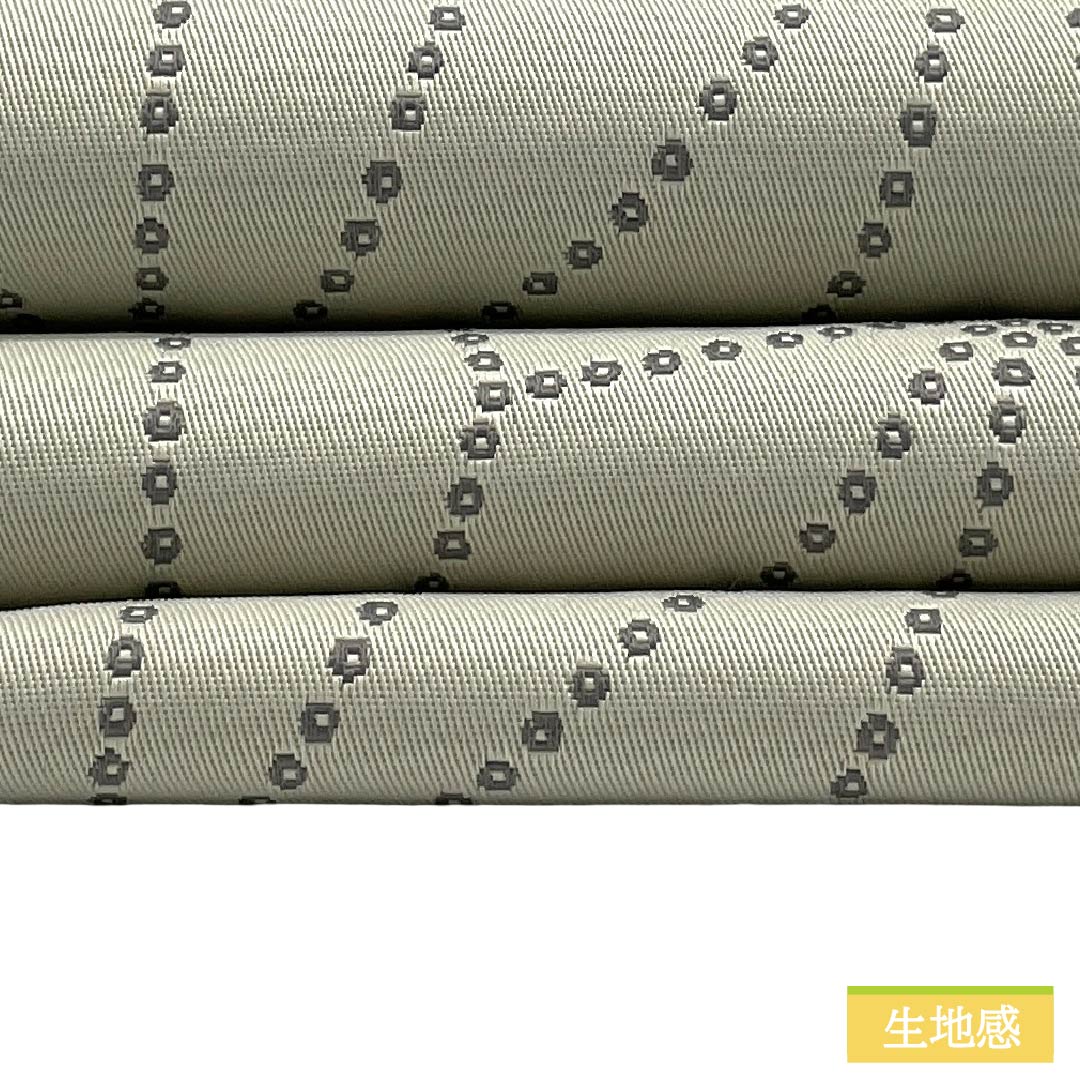 半幅帯 ポリエステル Sランク 麻の葉模様 リバーシブル 広幅 帯丈344cm グレー系 1125003592322