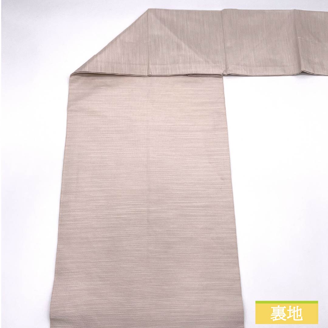 名古屋帯 薄桜色(うすざくらいろ) すくい織 抽象花模様 帯丈366cm 正絹 Aランク ポイント柄 カジュアル ピンク系 1124008023313 名古屋仕立て