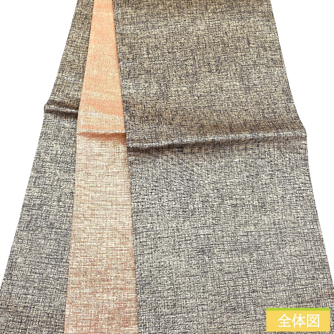 袋帯 金色 抽象模様 帯丈434cm 正絹 Sランク 全通 セミフォーマル 金系 1123010442321