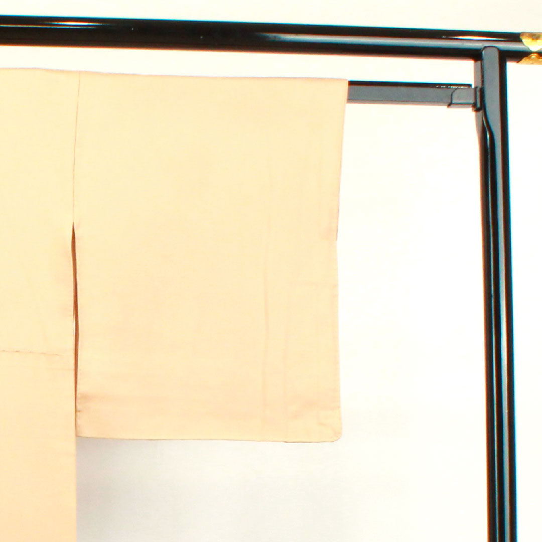 Colored Tomesode, Length 164.5cm, Sleeve Length 69cm, Lined, Walnut, Kyo-Yuzen, Peacock, Orchid, Three-Floor Diamond, Pure Silk, S Rank, One Crest, Beige, 1111001172425