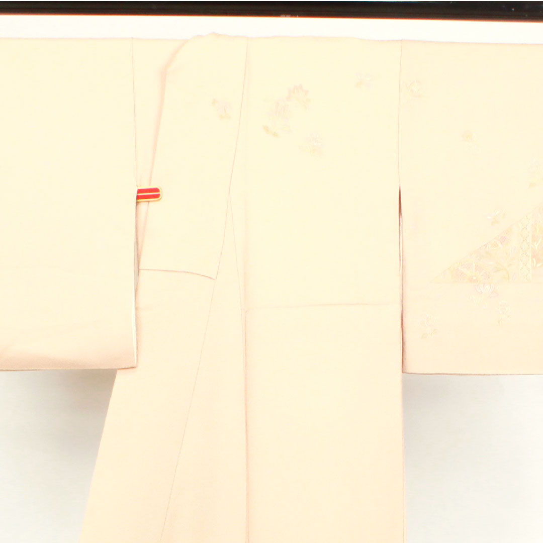 Homongi, sleeve length 154cm, sleeve length 62.5cm, love color, Suzhou embroidery, Shantou embroidery, quince, pure silk, S rank, pink 1112002692213