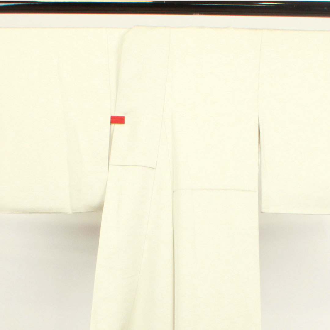 色留袖 身丈151cm 裄丈61.5cm 袷 灰白色 京友禅 草花模様 細輪に木瓜 正絹 Sランク 一つ紋 グレー系 1111001062222