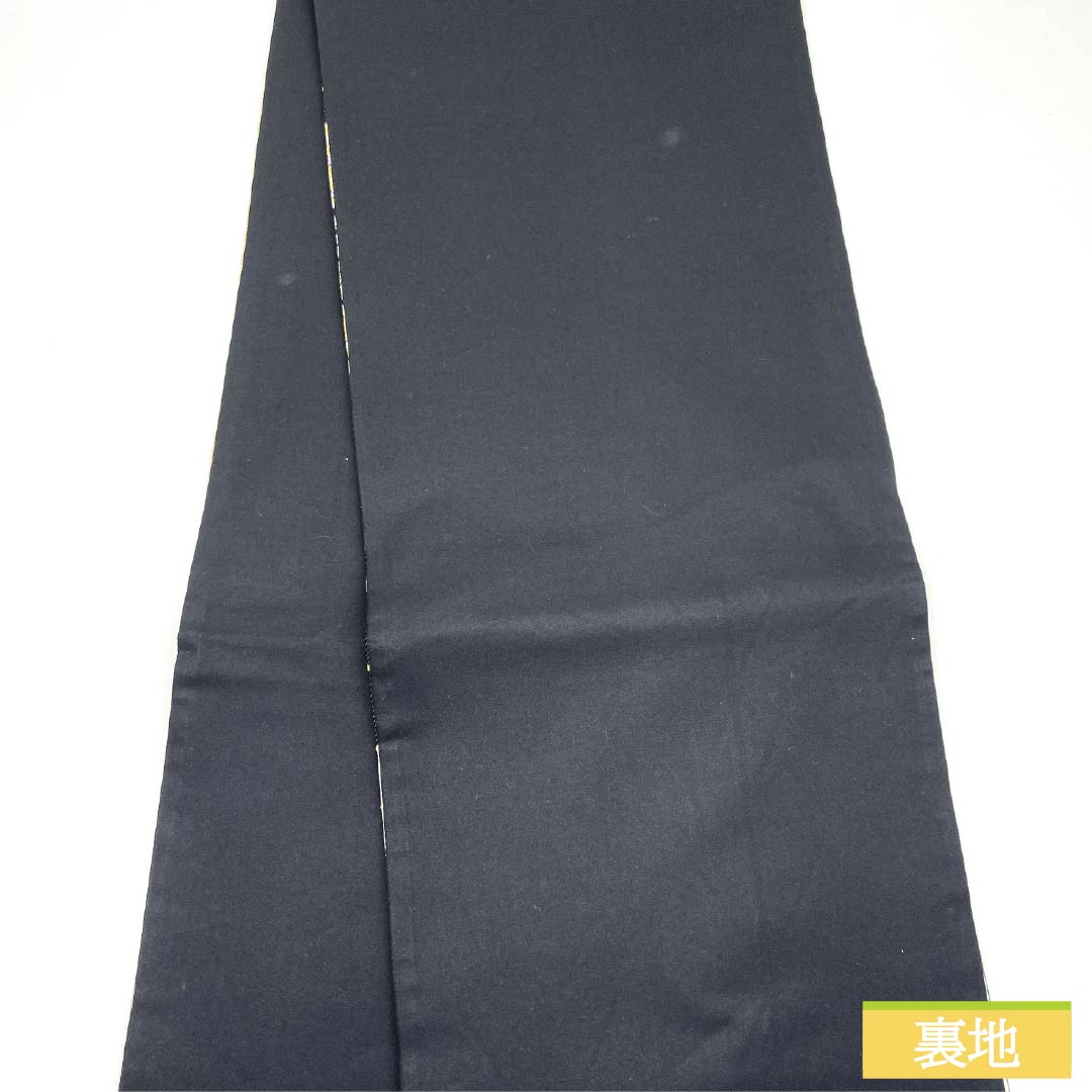 袋帯 正絹 Aランク 古典柄 振袖用 麻型 ねじり梅 七宝 帯丈436cm 六通 フォーマル 白系 1123015803311