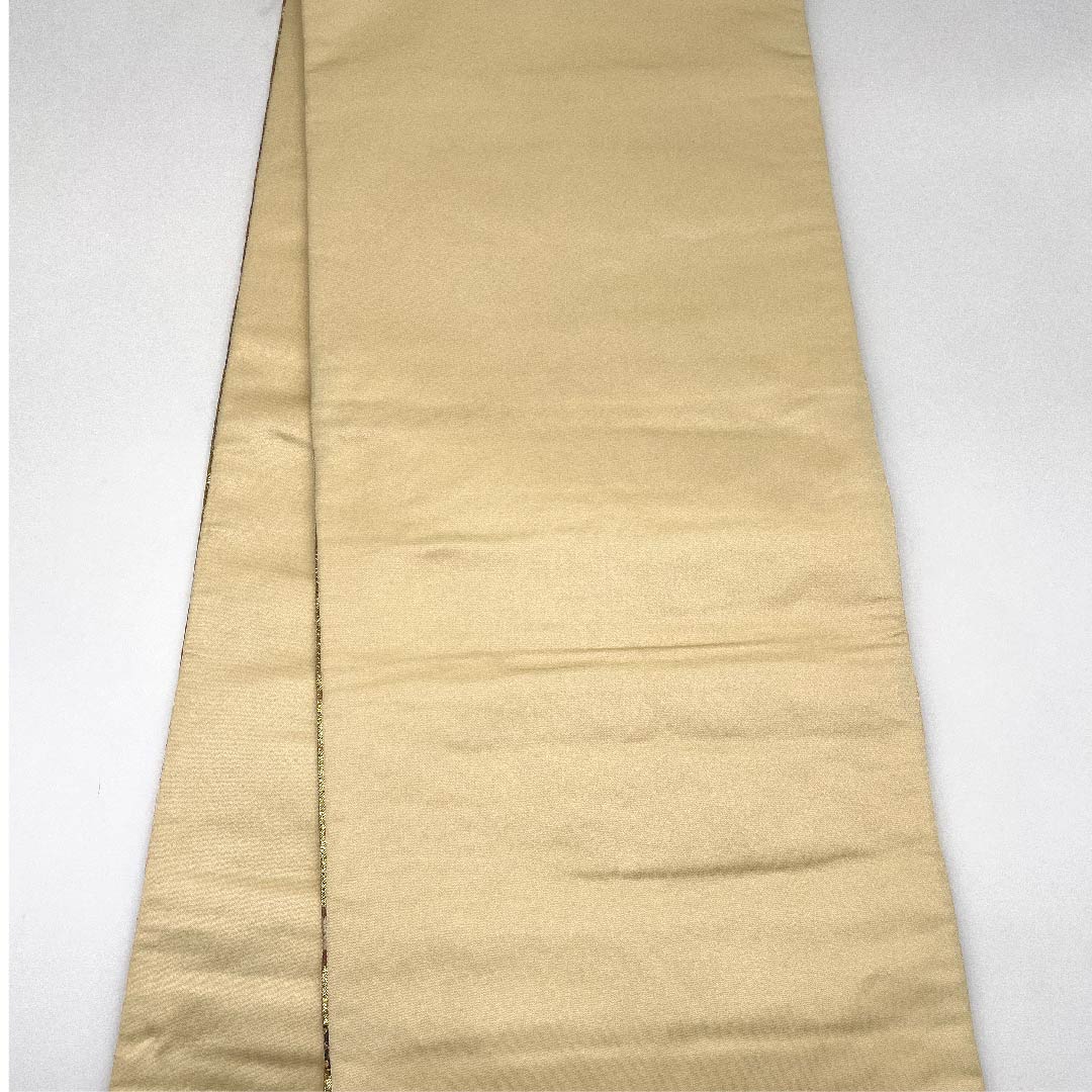 袋帯 金色 吉祥文様 古典柄 帯丈429cm 正絹 Sランク 六通 フォーマル 金系 1123009532321