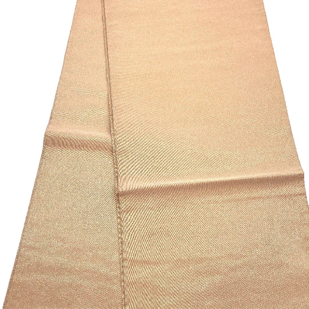 袋帯 薄赤色(うすあかいろ) 鶴 金糸 帯丈452cm 正絹 Sランク ポイント柄 フォーマル 茶系 1123007622414