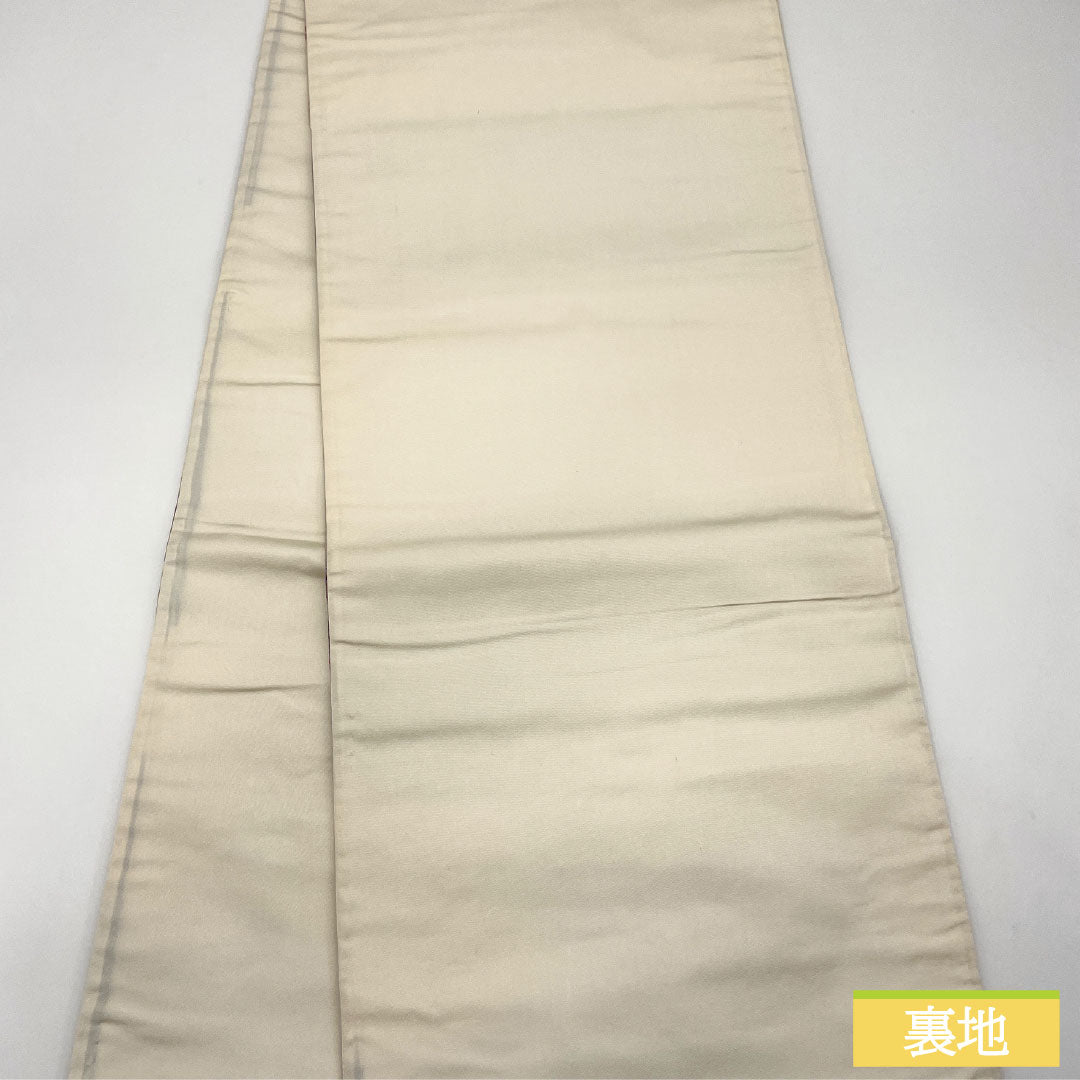 Fukuro Obi Silk S Rank Karaori Nishijin-ori Seasonal Floral Pattern Obi Length 428cm Rokutsu Formal Gradient 1123017442399