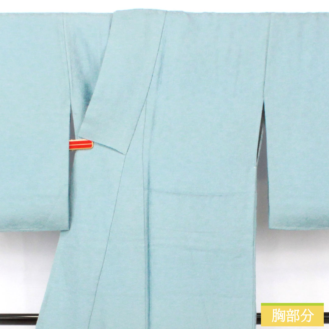Plain color, pure silk, length 153cm, sleeve length 64.5cm, blue, lined, S rank, blue 1114001682217