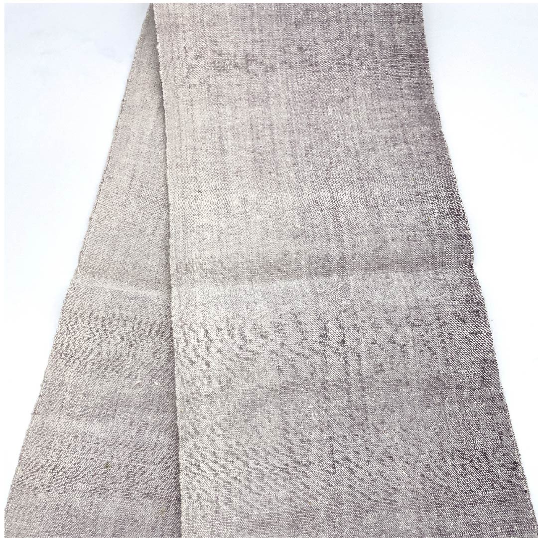 Nagoya obi, half-color, hand-woven pongee, abstract pattern, obi length 348cm, pure silk, S rank, point pattern, casual, purple, 1124003062320, open style