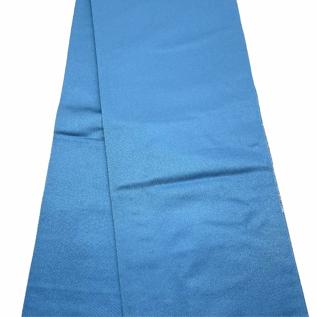 (未仕立)袋帯 次縹色(つぎのはなだいろ) 織悦 印度更紗 竜頭花文 帯丈416cm 正絹 NEWランク 六通 セミフォーマル 青系 1123006931317