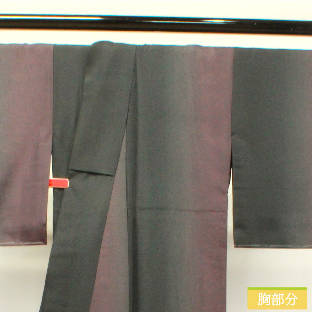 小紋 ポリエステル 身丈167.5cm 裄丈66cm 袷 HANAEMORI 洗える着物 ボカシ染 しつけ糸付き 未使用品 Sランク グラデーション系 1115003932599