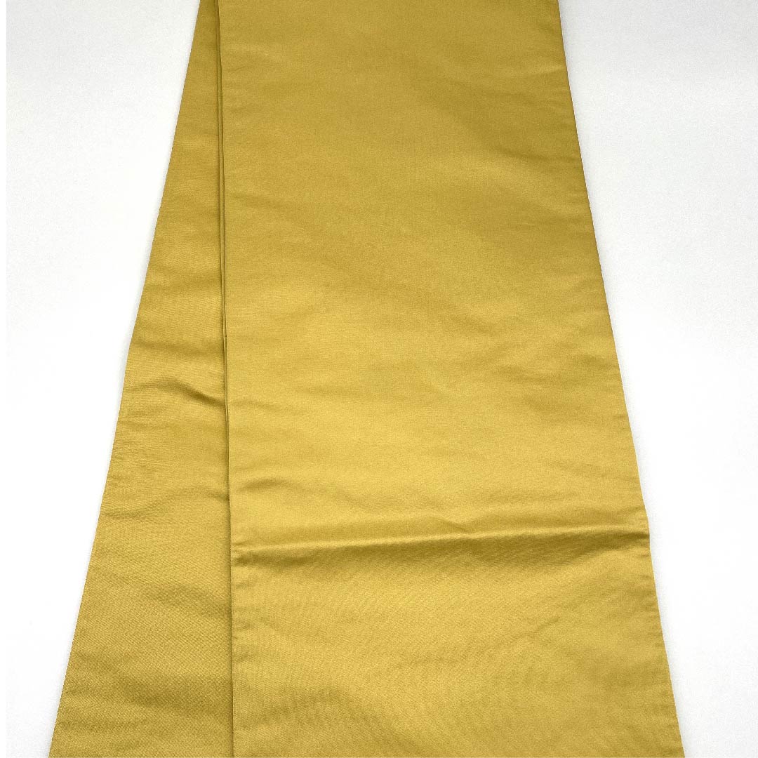 Fukuro Obi (Fukuro obi) in yellow paper color, Shiraayaen Oba, Hanagoshi, obi length 449cm, pure silk, S rank, six-pass, formal, beige, 1123009462325