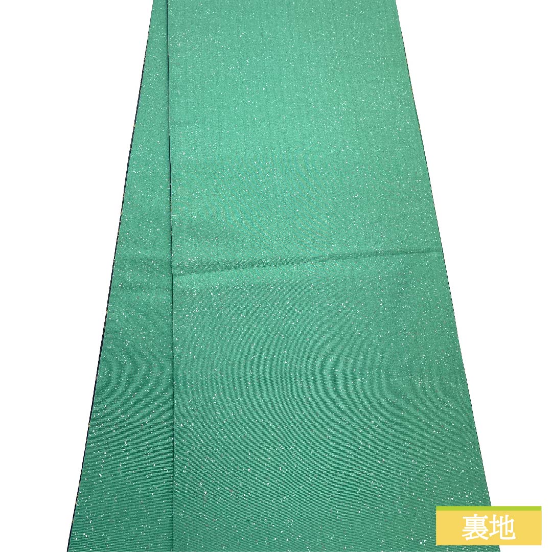 袋帯 正絹 瞑色色(めいしょくいろ) 染め帯 大島 帯丈448cm Sランク 六通 セミフォーマル 青系 1123011422317