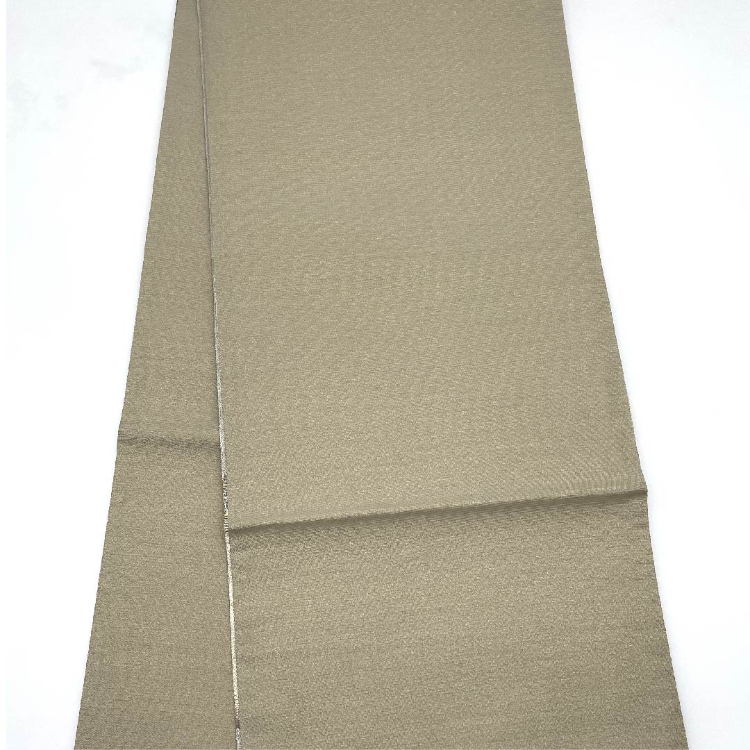 袋帯 銀色 遠山 帯丈440cm 正絹 Sランク ポイント柄 フォーマル 銀系 1123007782322