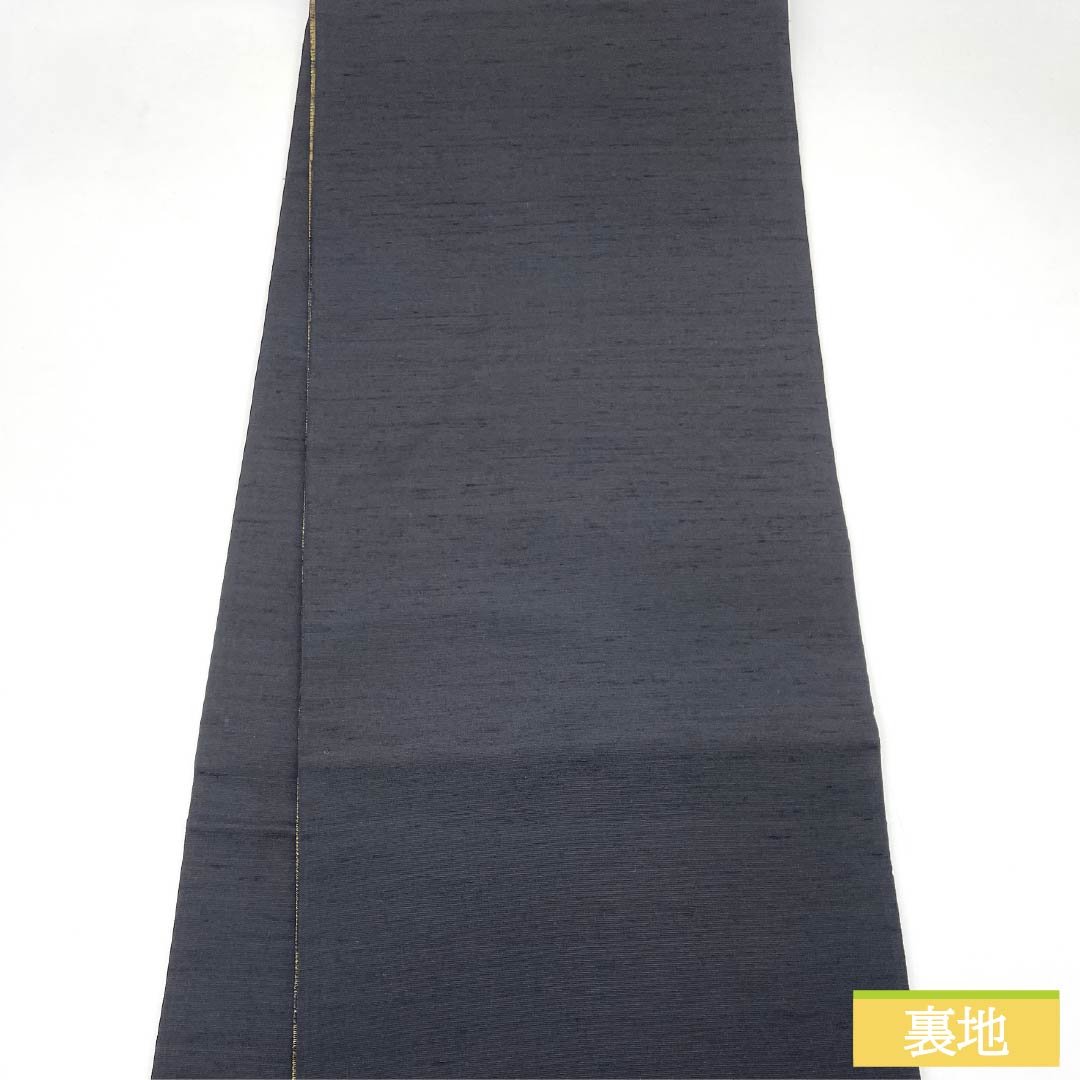 袋帯 正絹 市松 縞 帯丈448cm Sランク 六通 カジュアル グラデーション系 1123012392399