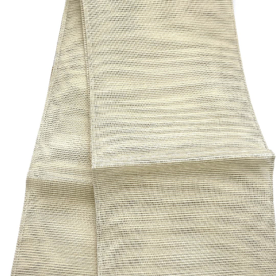 (Brand new, unused) Fukuro Obi, Summer Obi, Natural color (Kinari-iro), Geometric pattern, Summer, Obi length 454cm, Pure silk, NEW rank, Point pattern, Semi-formal, Beige, 1123008481425