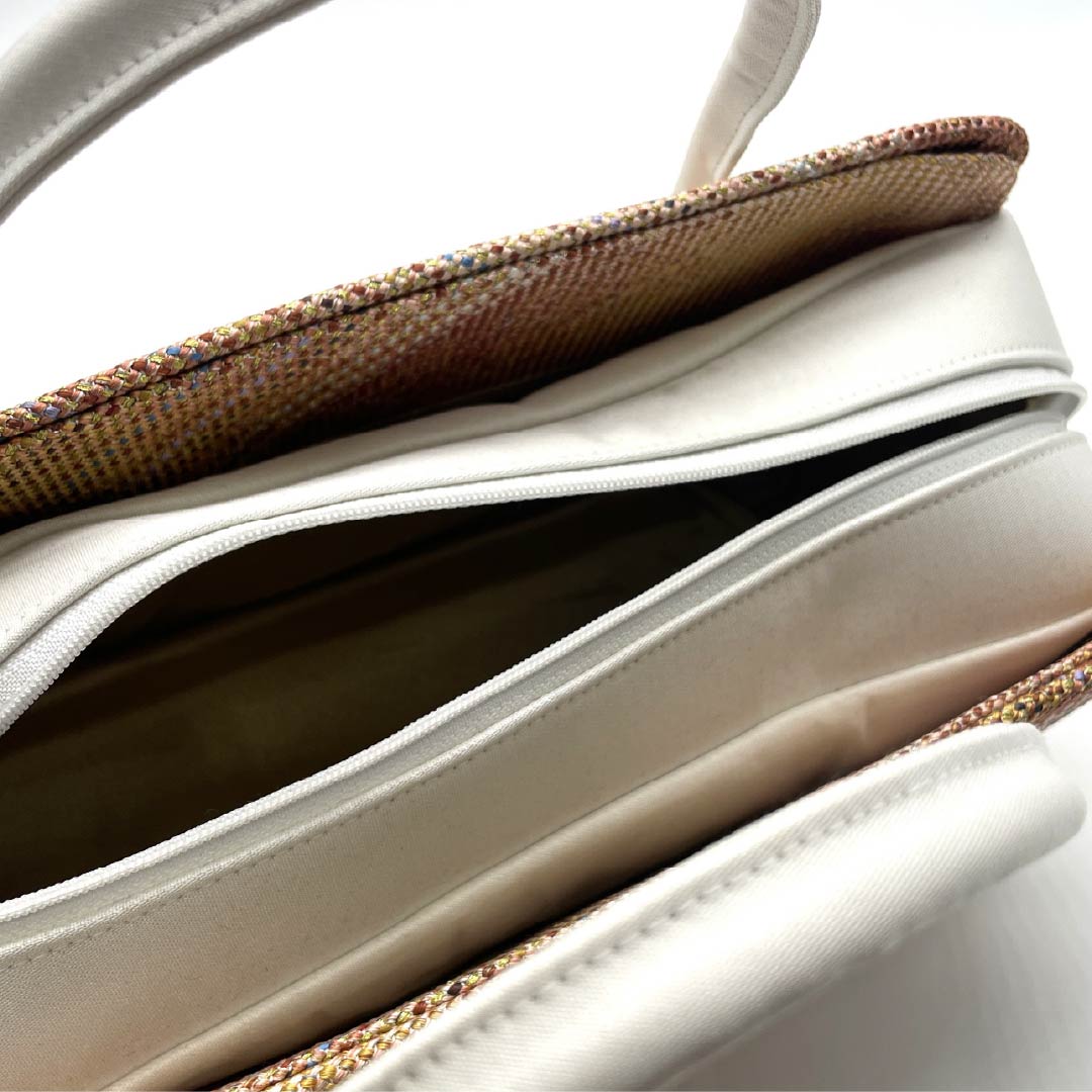 (新古品)和装バッグ セミフォーマル NEWランク 三軸組織 西陣織 利休バッグ グラデーション系 113900096199