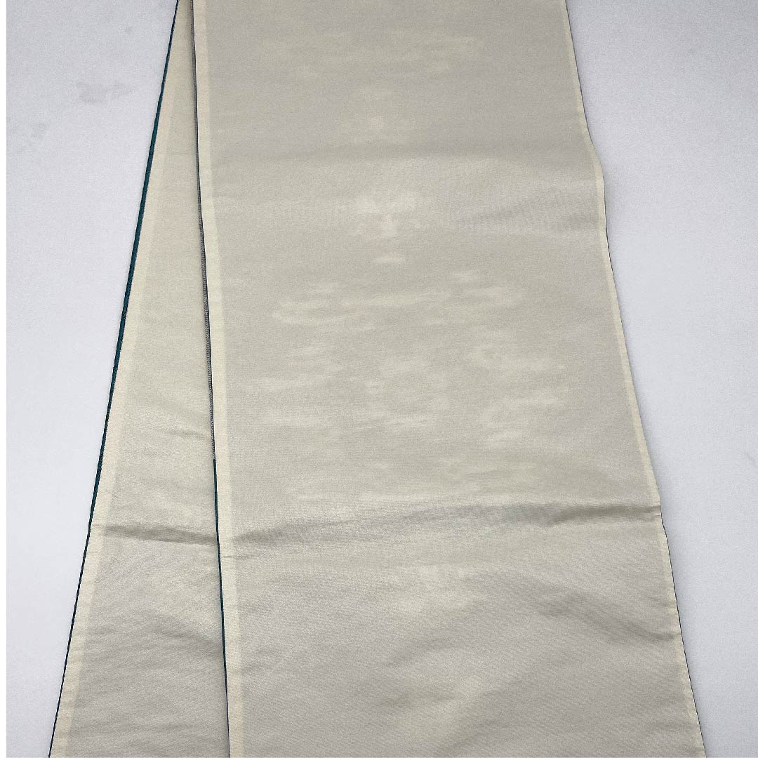 (Unmade) Fukuro Obi (Hekishoku-iro) Persian pattern, Length 466cm, Pure silk, New rank, Six-pass, Semi-formal, Green, 1123009041419