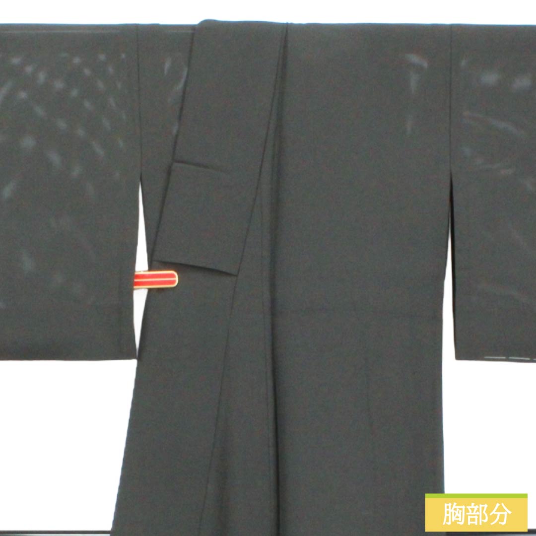 夏物 正絹 付下げ Sランク 身丈162cm 裄丈66cm 具墨色(ぐずみいろ) 型染 蘇州刺繡 抽象模様 絽 グレー系 1132005092422
