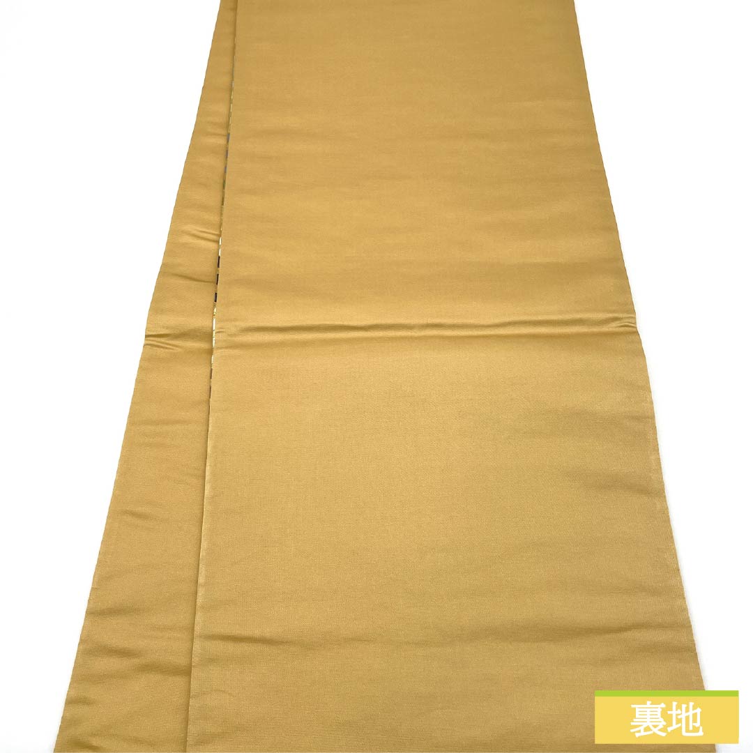 袋帯 正絹 留袖用 桜 帯丈426cm Sランク 六通 フォーマル 金系 1123013612321