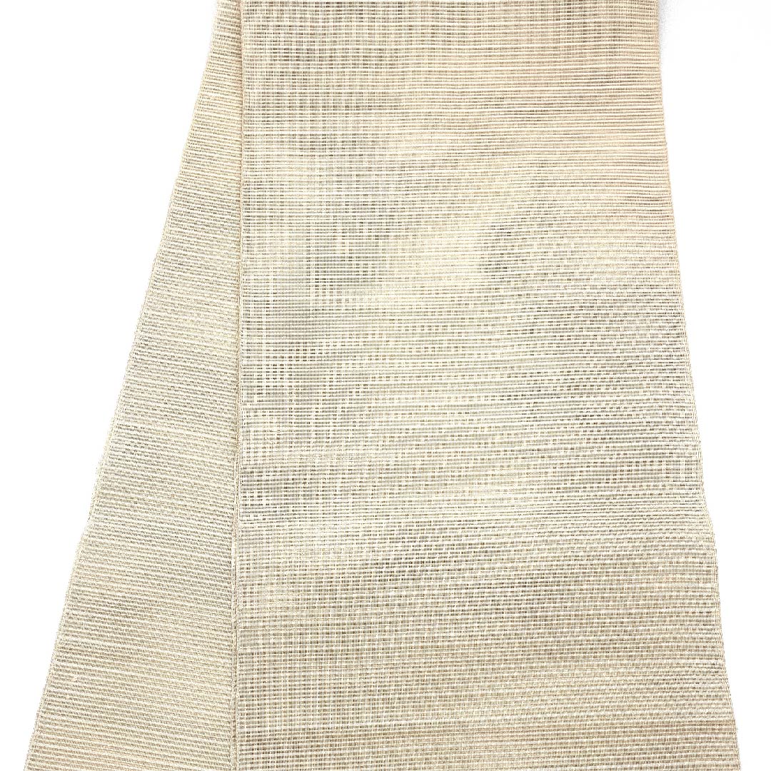 名古屋帯 生成り色 夏帯 絽 菖蒲 コスモス 流水 帯丈366cm 正絹 Sランク ポイント柄 フォーマル クリーム系 1124004472315 開き仕立て