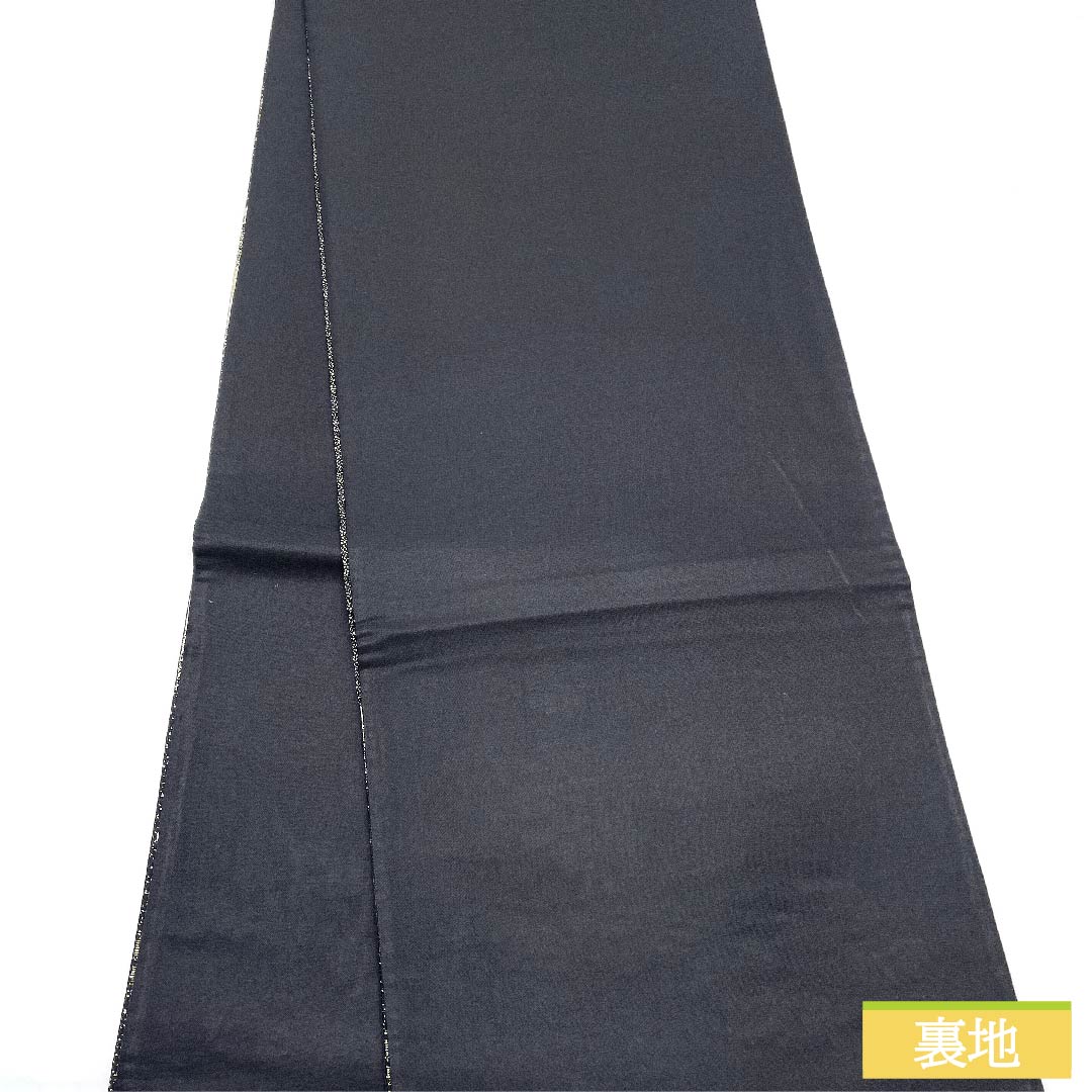 袋帯 正絹 胡粉色(ごふんいろ) 桜 梅 変わり市松 帯丈436cm Sランク 六通 フォーマル 白系 1123011492311