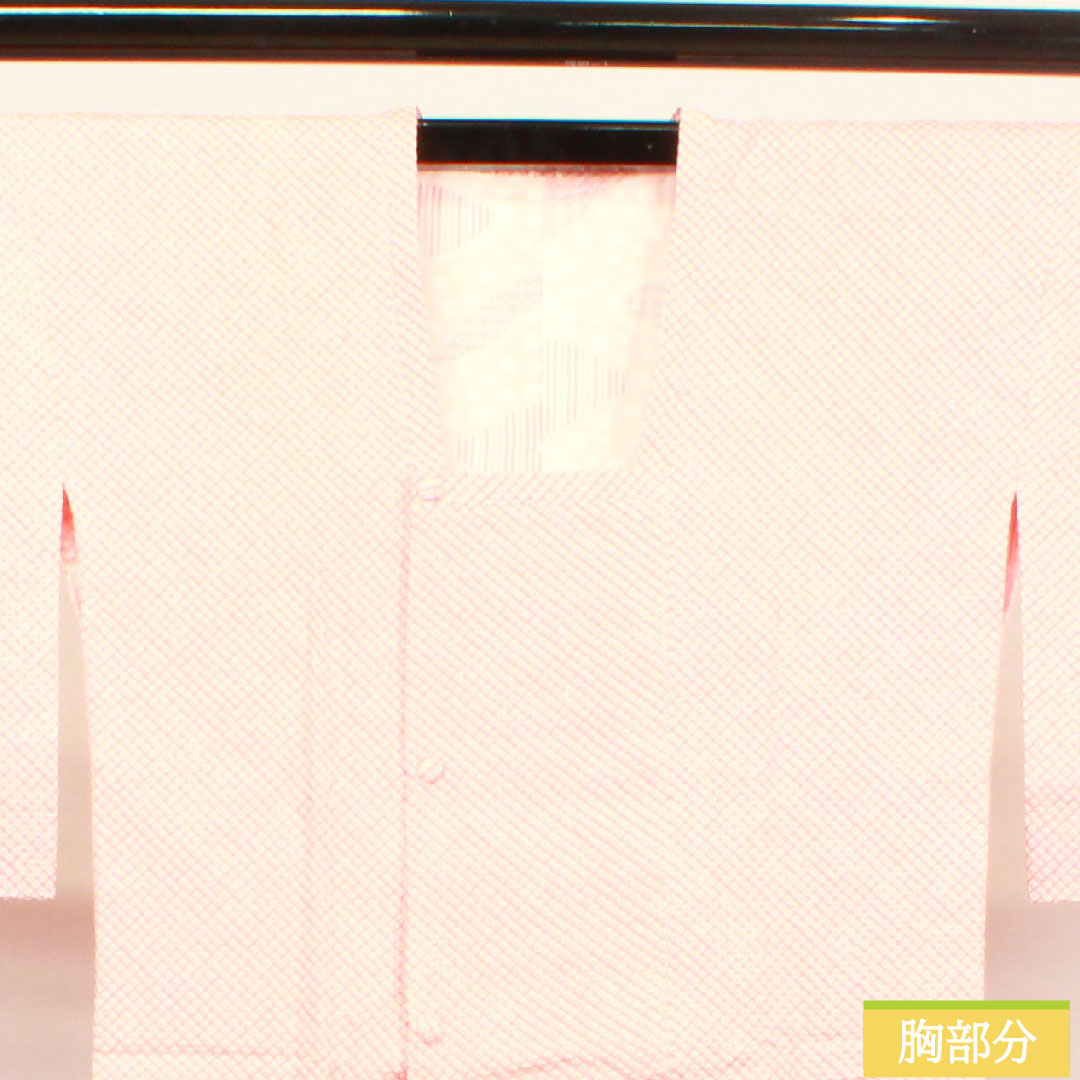 道行コート 正絹 身丈80.5cm 裄丈63cm 薄紅梅色 総絞り 鹿の子絞り Sランク 袷 ピンク系 1117000732913