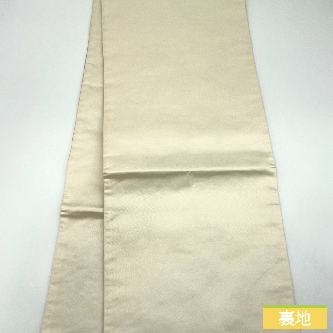 袋帯 正絹 Aランク 熨斗 西陣織 帯丈430cm 六通 フォーマル 銀系 1123017293322