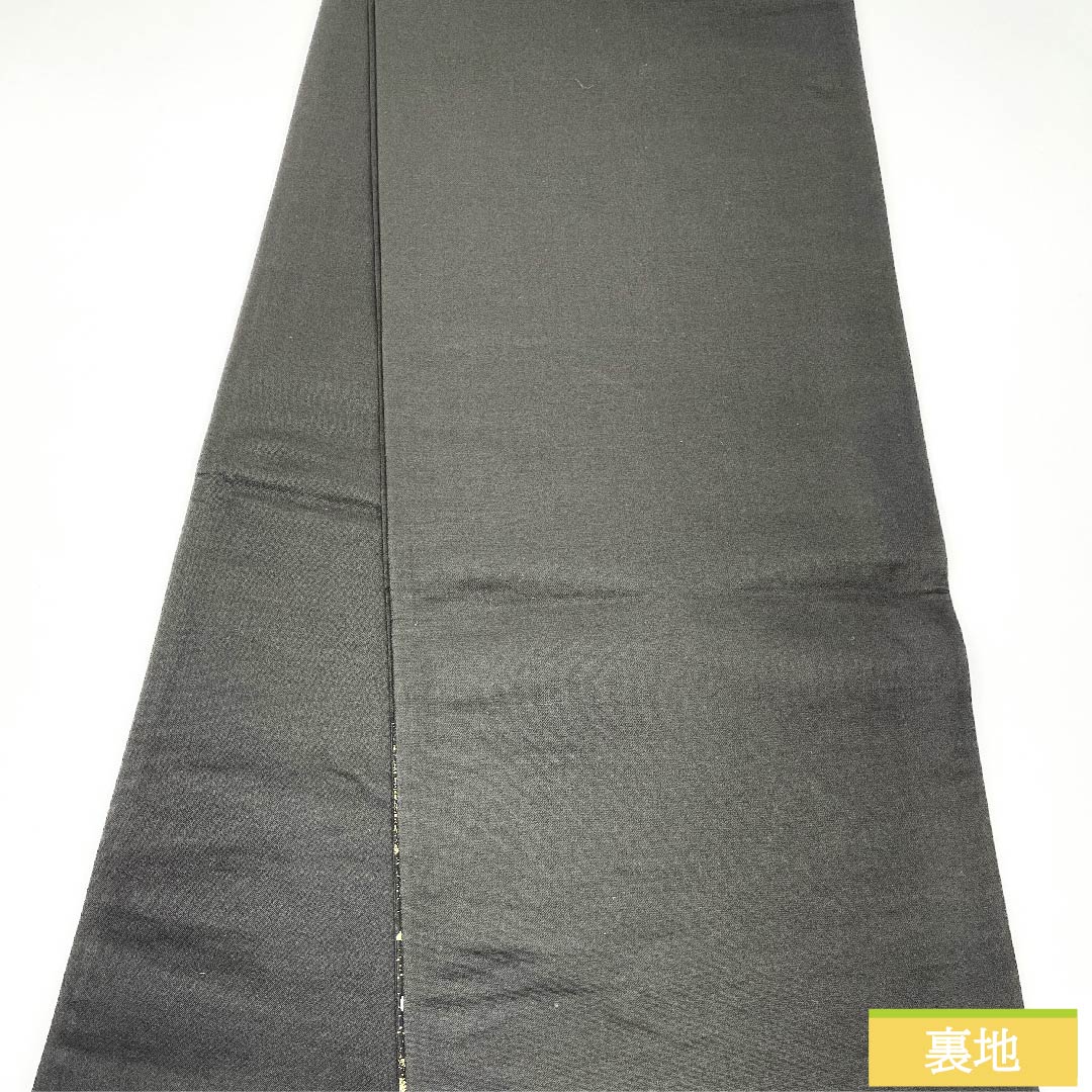 袋帯 黒色 抽象模様 MODA CREOLE 帯丈430cm 正絹 Sランク 六通 セミフォーマル 黒系 1123009912310