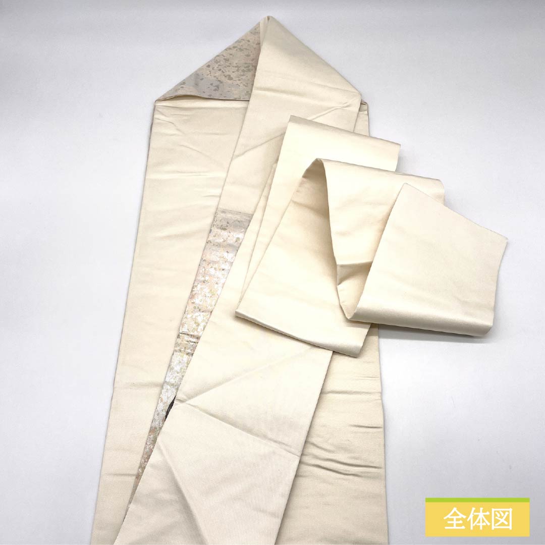 名古屋帯 風景模様 帯丈342cm 正絹 Sランク ポイント柄 セミフォーマル グラデーション系 1124008472399 名古屋仕立て