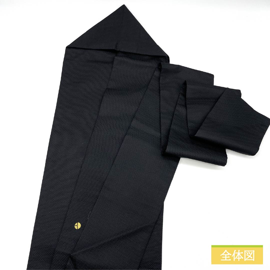 (新品・未使用品)名古屋帯 西陣織 猫 月 新品未使用品 帯丈376cm 正絹 NEWランク ポイント柄 カジュアル 黒系 1124007441310 名古屋仕立て