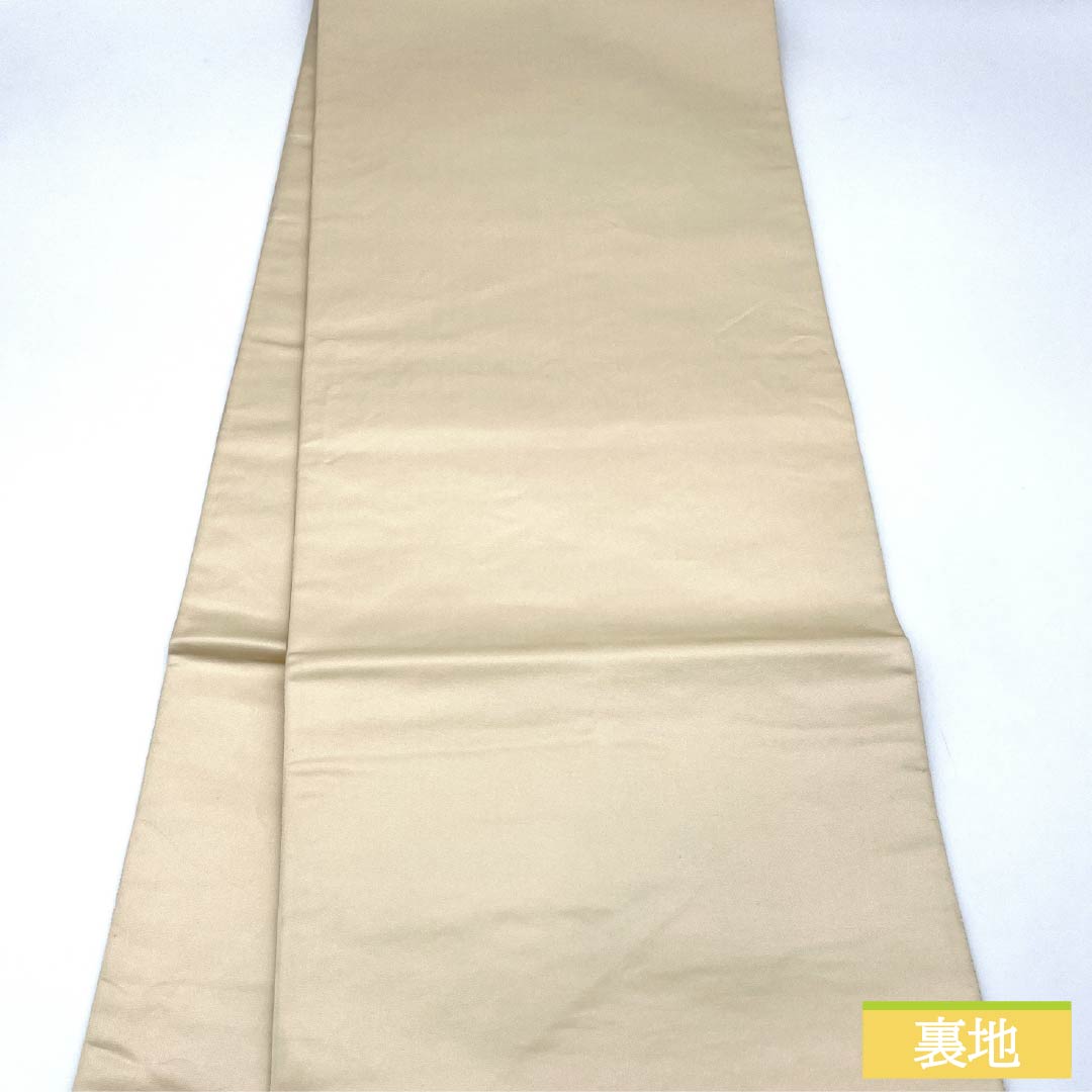 袋帯 正絹 乙女色(おとめいろ) 留袖用 扇面 七宝 宝相華 帯丈442cm Sランク 六通 フォーマル ピンク系 1123013372313