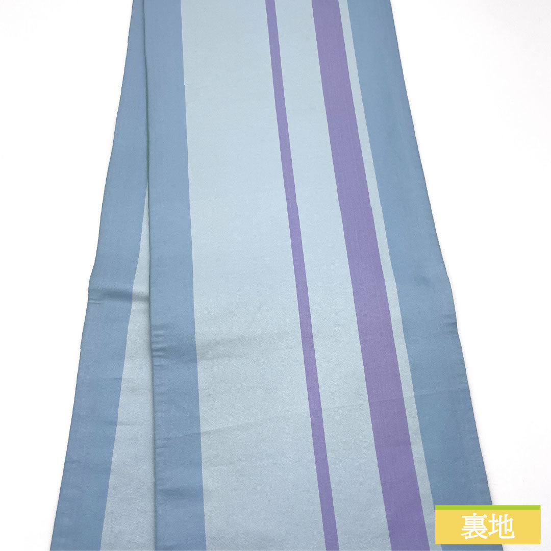 Nishijin-ori silk obi (sleeve sash), S-rank, in Hisokuiro (hidden color), with a floral pattern, reversible, suitable for furisode (long-sleeved kimono), length 462cm, six-fold, formal, green, product number 1123016322419