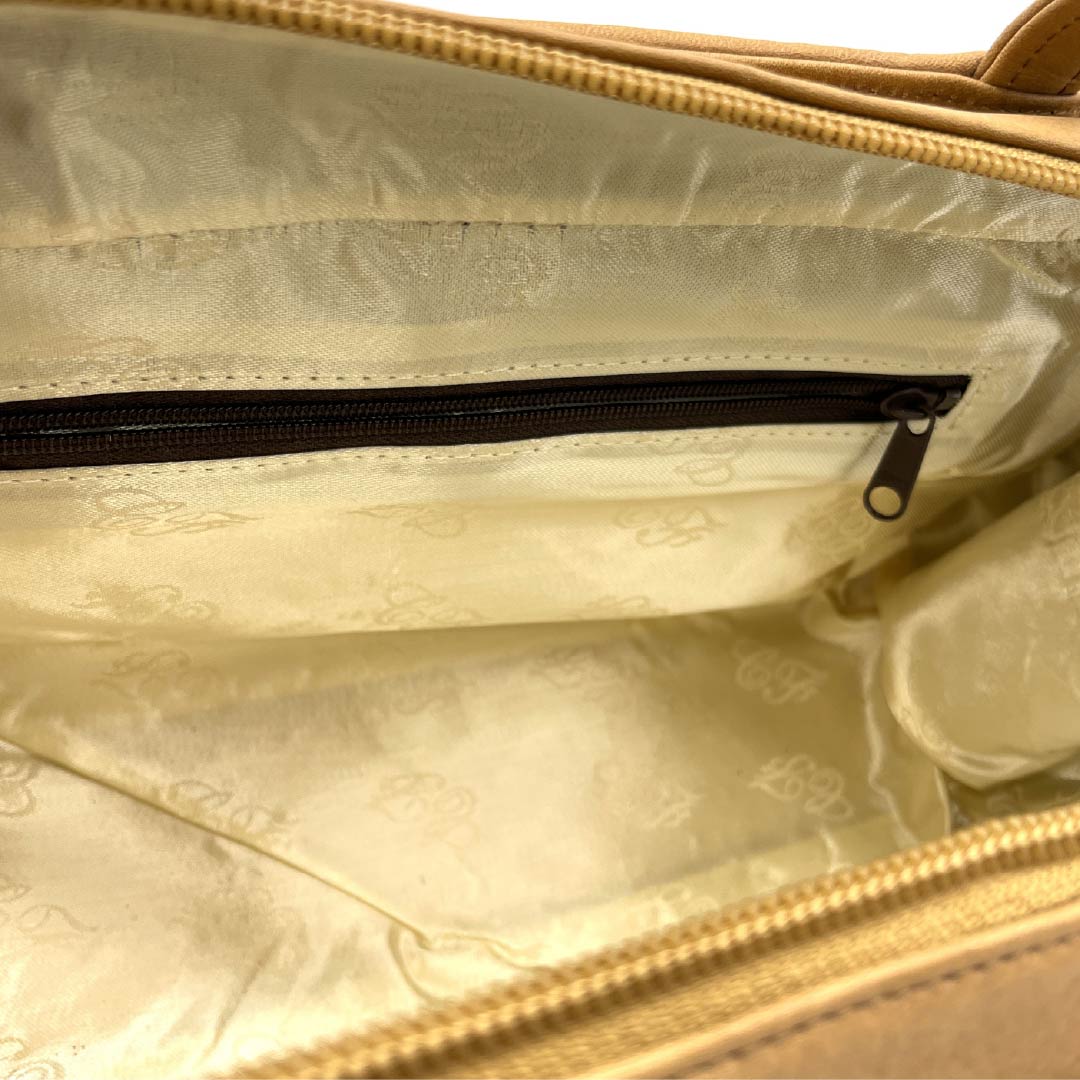 Casual Japanese style bag, plum brown, cowhide, Rikyu bag, wickerwork, brown, S rank, 113900047214