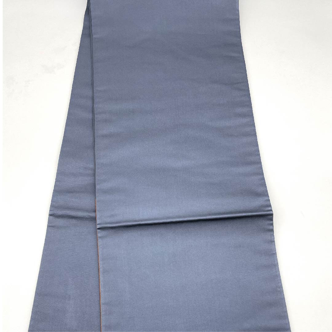 袋帯 赤錆色(あかさびいろ) 白綾苑大庭 幾何学模様 帯丈434cm 正絹 Sランク 六通 カジュアル グラデーション系 1123008802399